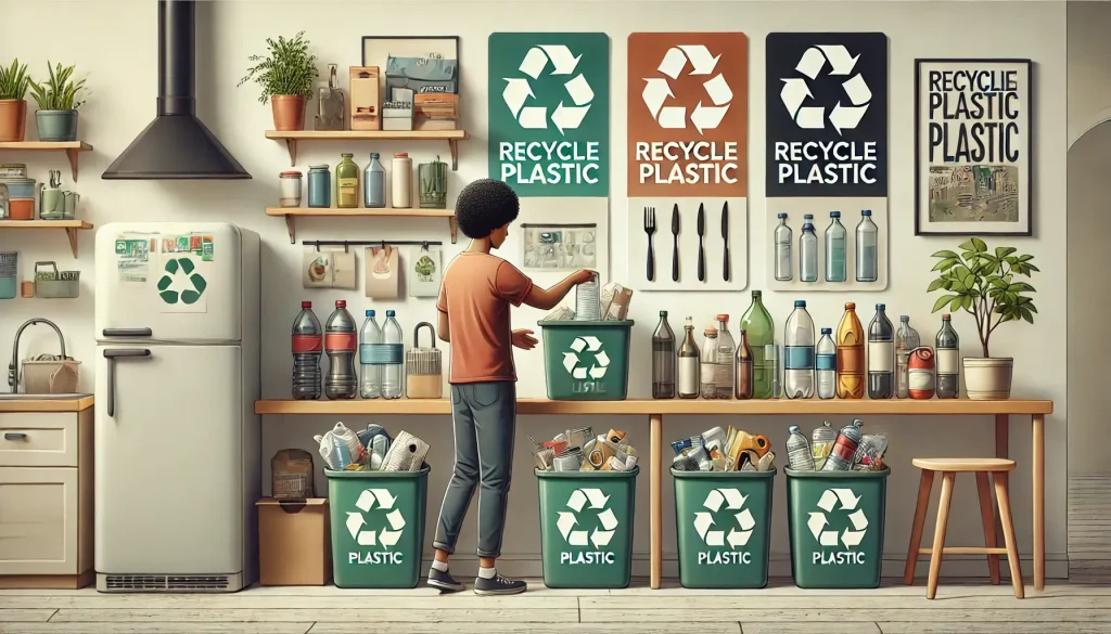 Reciclaje de plástico en el hogar